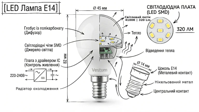 E14 чи E27: який цоколь ламп краще для дзеркал з підсвіткою
